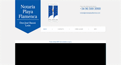 Desktop Screenshot of notariaplayaflamenca.com