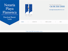 Tablet Screenshot of notariaplayaflamenca.com